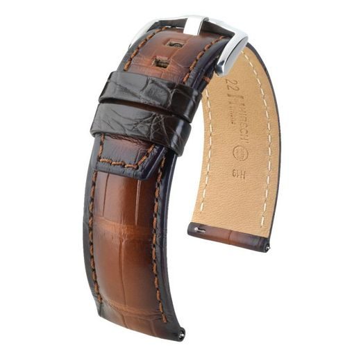 ŘEMÍNEK HIRSCH TRITONE ALLIGATOR VINTAGE L 08607015-2 - STRAPS - ACCESSORIES