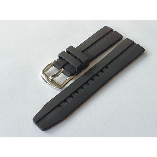 SILIKONOVÝ ŘEMÍNEK VOSTOK EUROPE PRO MODEL ALMAZ NH35A/320A258 - ČERNÝ/LESKLÁ SPONA - ŘEMÍNKY - OSTATNÍ