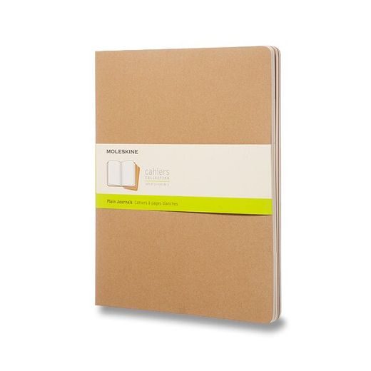 SEŠITY MOLESKINE CAHIER VÝBĚR BAREV 3KS - TVRDÉ DESKY - XXL, ČISTÝ 1331/223121 - DIÁŘE A ZÁPISNÍKY - OSTATNÍ