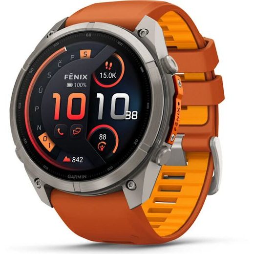 GARMIN FENIX® 9 PRO INREACH - 51 MM, TITANIUM AUTUMN ORANGE/SPARK 010-04337-01 - FENIX 9 PRO INREACH - ROBNE MARKE