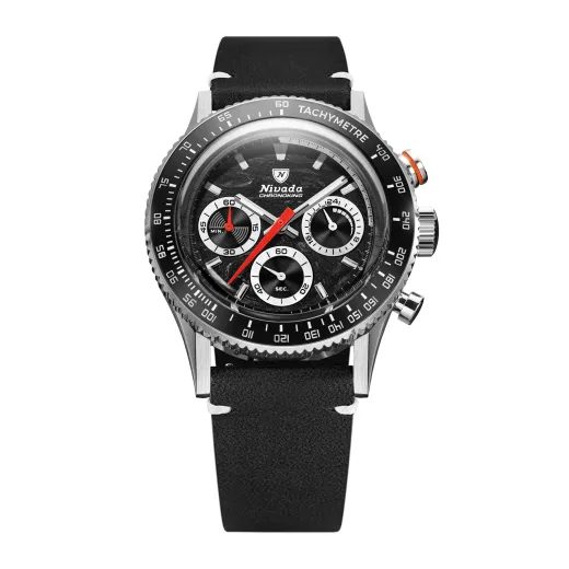 NIVADA GRENCHEN CHRONOKING MECAQUARTZ RACING BLACK - INTER. BEZEL - CHRONOMASTER - ZNAČKY