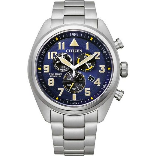 CITIZEN ECO-DRIVE MILITARY CHRONO SUPER TITANIUM AT2480-81L - SUPER TITANIUM - BRANDS