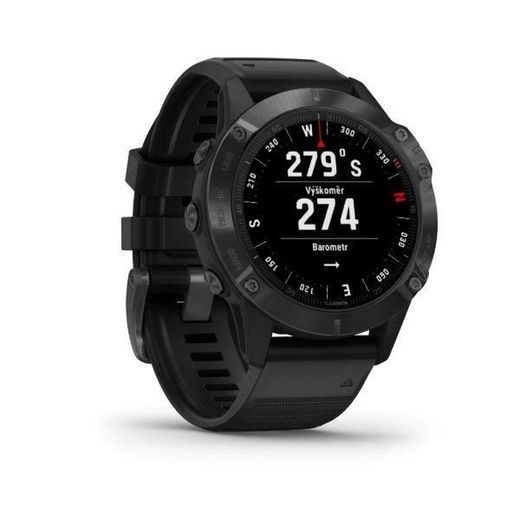 GARMIN FENIX6 PRO GLASS, BLACK/BLACK BAND (MAP/MUSIC) 010-02158-02 - GARMIN - ZNAČKY