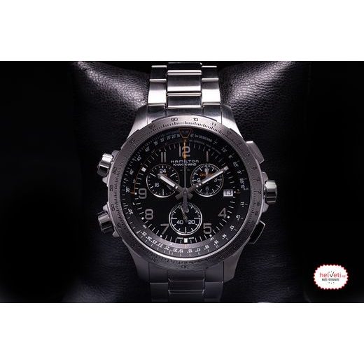 HAMILTON KHAKI AVIATION X-WIND GMT CHRONO QUARTZ H77912135 - KHAKI AVIATION - ZNAČKY