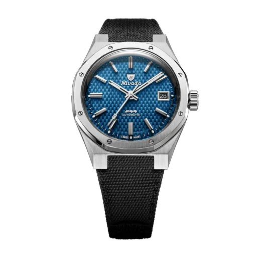 NIVADA GRENCHEN F77 SST BLUE MK2 DATE - 38 MM - F77 - ZNAČKY