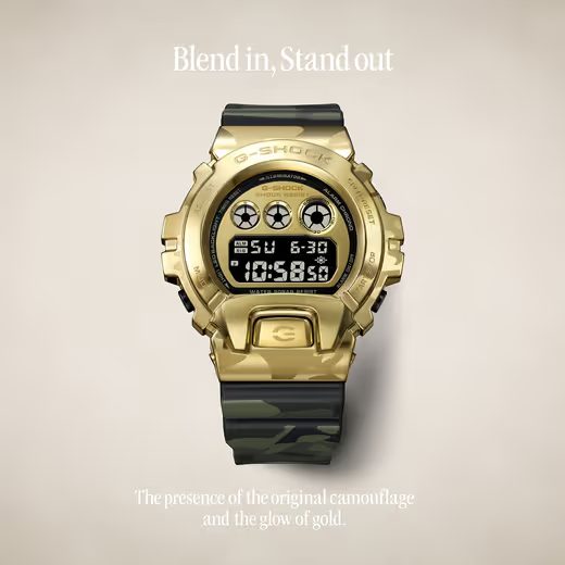 CASIO G-SHOCK GM-6900CMG-3ER CAMO AND GOLD - G-SHOCK - ZNAČKY