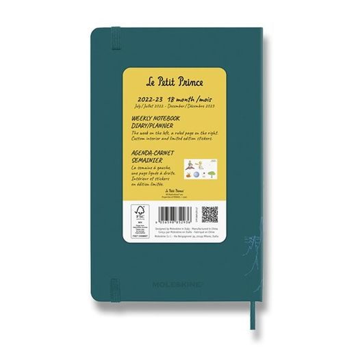 DIÁŘ MOLESKINE 2022-23 LE PETIT PRINCE MOUNTAIN 18MĚSÍČNÍ - TÝDENNÍ - TVRDÉ DESKY - L 1206/5709012 - DIARIES AND NOTEBOOKS - ACCESSORIES