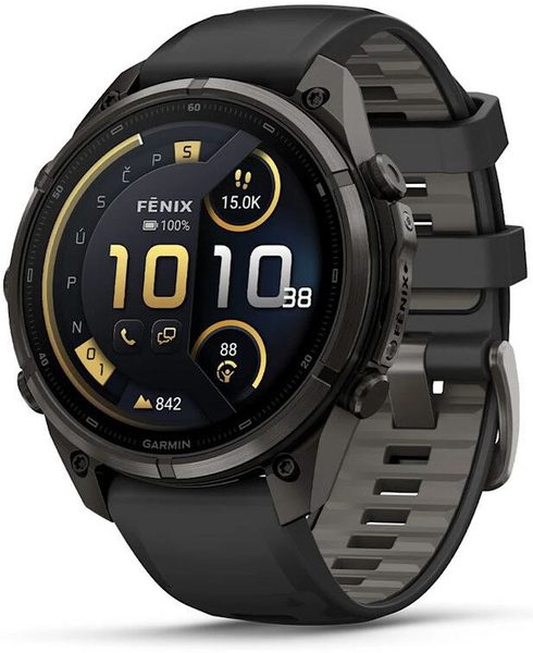 Garmin Fenix® 9 Pro inReach - 47 mm, Carbon Gray DLC Black/Pebble 010-04336-11 + 5 let záruka a dárek ZDARMA