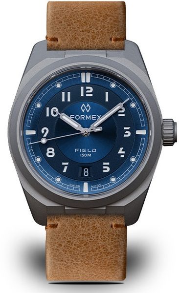 Levně Formex Field Automatic Gen 2 Deep Blue Leone Bolgheri Leather Strap 0660.1.6532.723