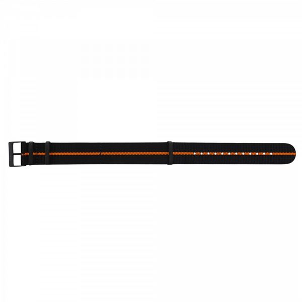 Levně Traser řemen textilní pro P67 Officer Pro Quartz černo-oranžový - 22 mm