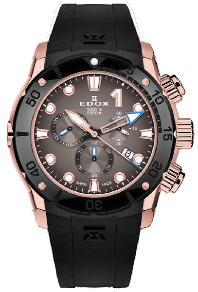 EDOX CO-1 Quartz Chronograph 10242-TINRCA-BRDR + 5 let záruka, pojištění a dárek ZDARMA