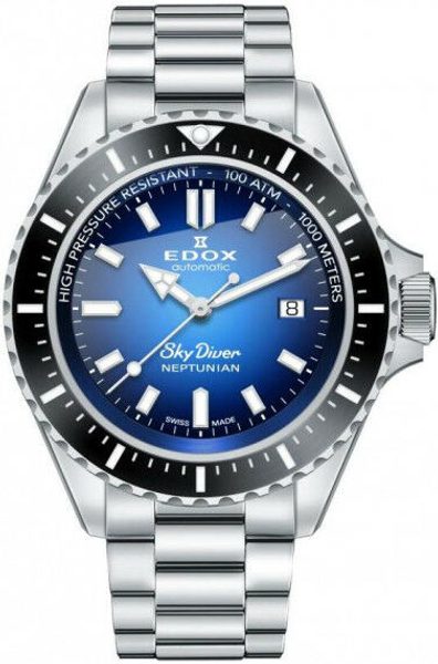 EDOX Skydiver Neptunian Automatic 80120-3NM-BUIDN + 5 let záruka, pojištění a dárek ZDARMA