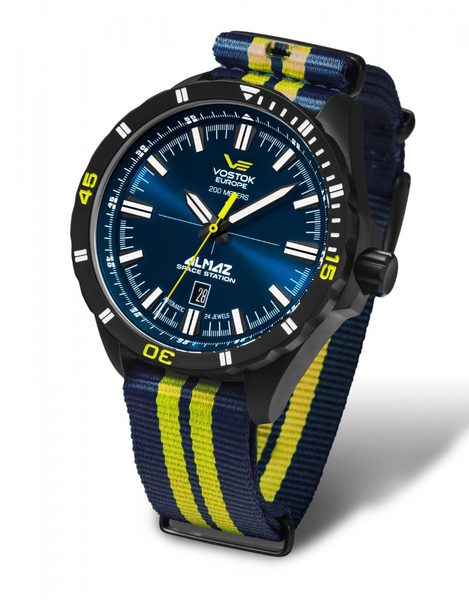 Vostok Europe Almaz Automatic Line NH35A/320C257 - NATO řemínek + 5 let záruka, pojištění a dárek ZDARMA