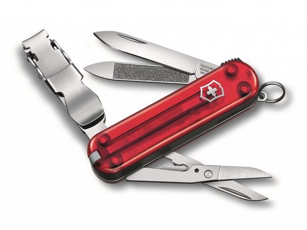Nůž Victorinox Nail Clip 580 červená transparentní 0.6463.TB1 + 5 let záruka, pojištění a dárek ZDARMA