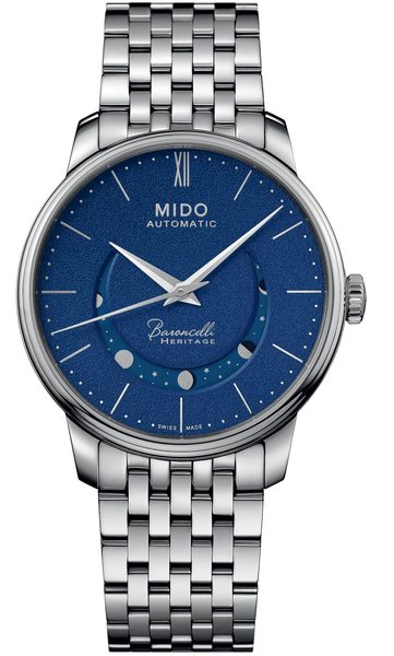 Levně Mido Baroncelli Smiling Moon Gent M027.407.11.040.00 + 5 let záruka, pojištění a dárek ZDARMA