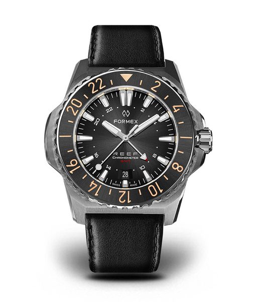 Formex Reef GMT Automatic Chronometer Black Dial with Red GMT