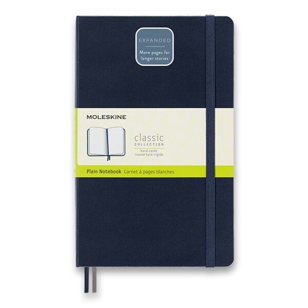 Zápisník Moleskine Expanded VÝBĚR BAREV - tvrdé desky - L, čistý 1331/111717 - modrý + 5 let záruka, pojištění a dárek ZDARMA