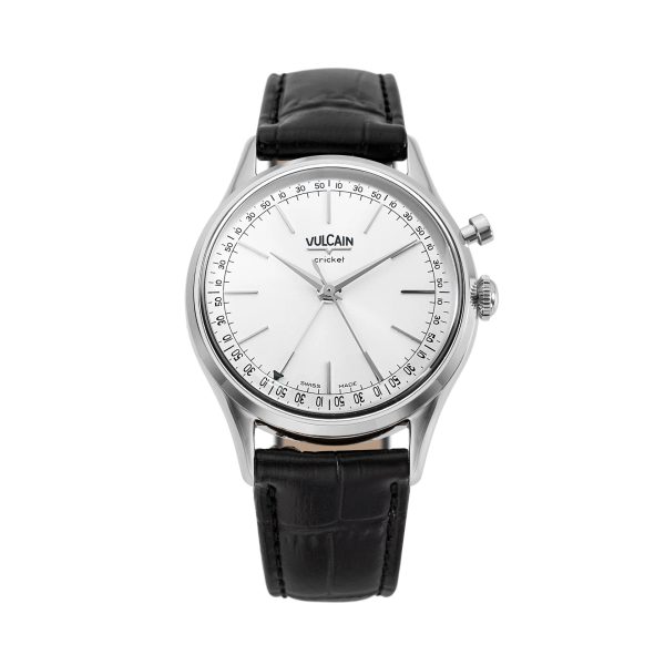 Vulcain Cricket President 39 mm - Silver - Black Alligator