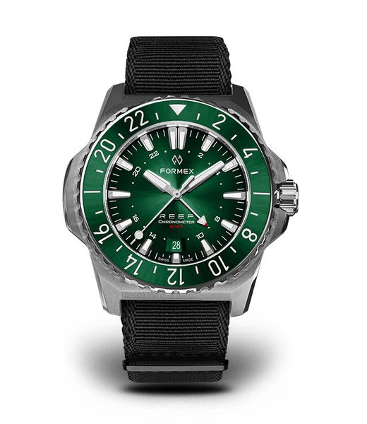 Levně Formex Reef GMT Automatic Chronometer Green Dial with Red GMT + 5 let záruka, pojištění a dárek ZDARMA