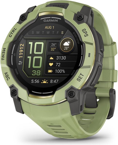 Garmin Instinct® 3 – 50 mm, AMOLED Fern Green s řemínkem Fern Green 010-03020-02