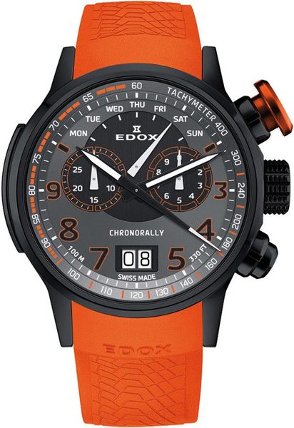 EDOX Chronorally Quartz Chronograph 38001-TINNO3-NO3 + 5 let záruka, pojištění a dárek ZDARMA