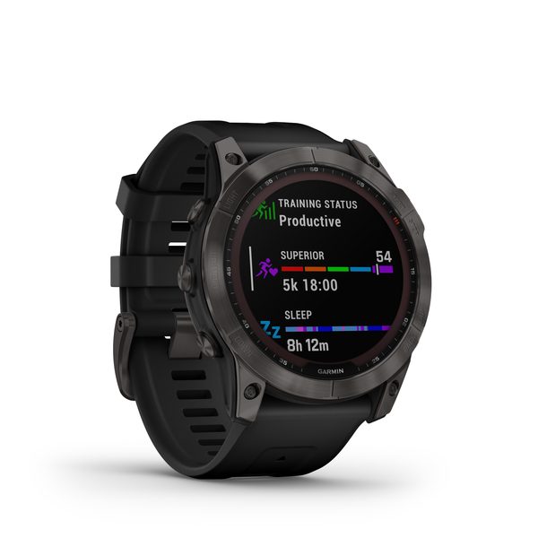 Garmin Fenix 7X Sapphire Solar Edition Black DLC Titanium / Black Band - 010-02541-23