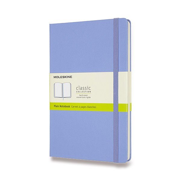 Zápisník Moleskine VÝBĚR BAREV - tvrdé desky - L, čistý 1331/11171 - Zápisník Moleskine - tvrdé desky nebesky modrý + 5 let záruka, pojištění a dárek ZDARMA