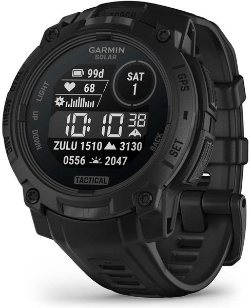 Levně Garmin Instinct® 3 – 45 mm, Solar, Tactical Edition Black s řemínkem Black 010-02934-50