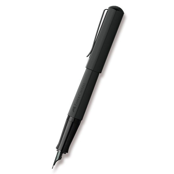 Plnicí pero Faber-Castell Hexo Black Matt 0021/15057 - hrot F (slabý) + 5 let záruka, pojištění a dárek ZDARMA