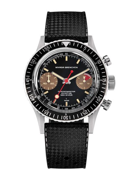 Nivada Grenchen Chronomaster Lollipop Honey Manual - Black Tropic