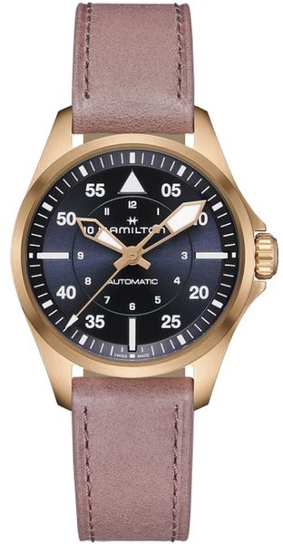 Hamilton Khaki Aviation Pilot Auto H76245840 + 5 let záruka, pojištění a dárek ZDARMA