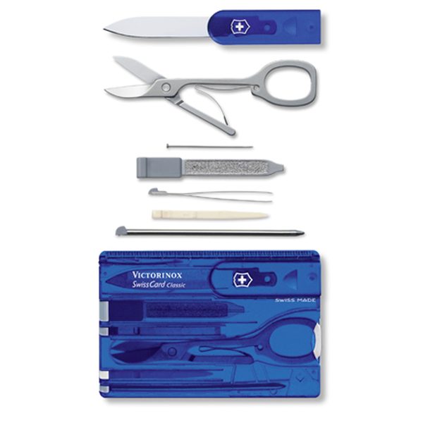 Levně Victorinox SwissCard Classic Blue + 5 let záruka, pojištění a dárek ZDARMA