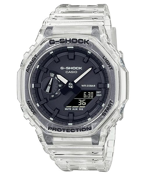 Casio G-Shock GA-2100SKE-7AER Transparent Pack + 5 let záruka, pojištění a dárek ZDARMA