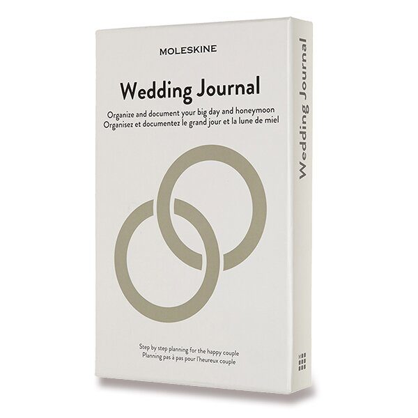 Zápisník Moleskine Passion Wedding Journal BÍLÝ- tvrdé desky L 1331/1517120 + 5 let záruka, pojištění a dárek ZDARMA