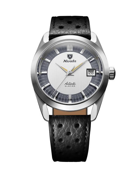 Levně Nivada Grenchen Antarctic Glacier 35 mm - Black Racing Strap