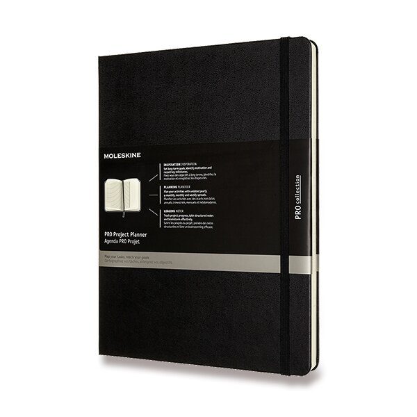 Zápisník Moleskine PRO Project Planner - tvrdé desky - XL 1331/4501902 + 5 let záruka, pojištění a dárek ZDARMA