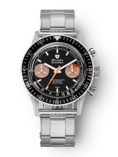 Nivada Grenchen Chronomaster Orange Boy Manual - Oyster