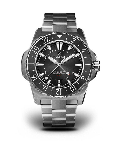 Formex Reef GMT Automatic Chronometer Black Dial with Red GMT