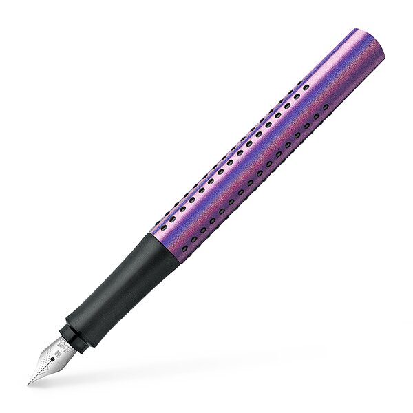 Levně Plnicí pero Faber-Castell Grip Edition M - výběr barev 0021/14084 - hrot M (střední) fialová + 5 let záruka, pojištění a dárek ZDARMA