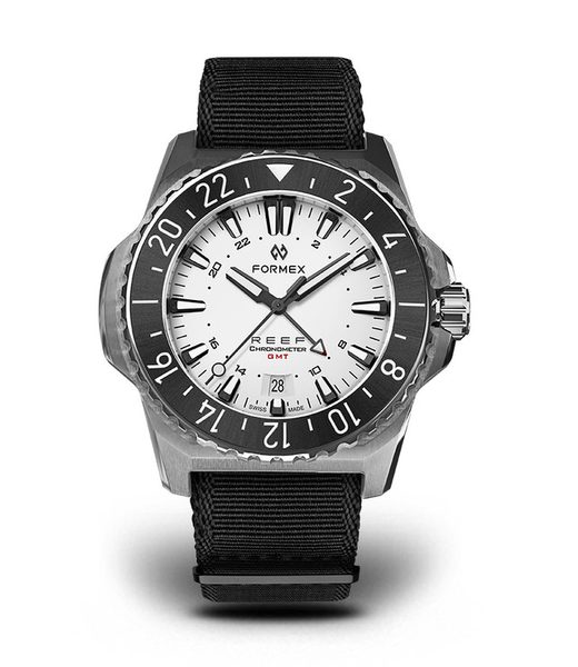 Levně Formex Reef GMT Automatic Chronometer White Dial with Red GMT + 5 let záruka, pojištění a dárek ZDARMA