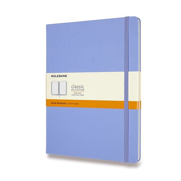 Zápisník Moleskine VÝBĚR BAREV - tvrdé desky - XL, linkovaný 1331/11192 - Zápisník Moleskine - tvrdé desky nebesky modrý
