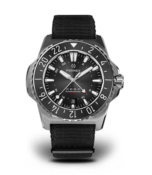 Levně Formex Reef GMT Automatic Chronometer Black Dial with Red GMT + 5 let záruka, pojištění a dárek ZDARMA