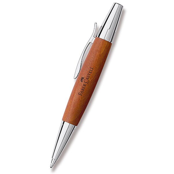 Levně Kuličkové pero Faber-Castell E-Motion Wood Reddish Brown 0012/1483820 + 5 let záruka, pojištění a dárek ZDARMA