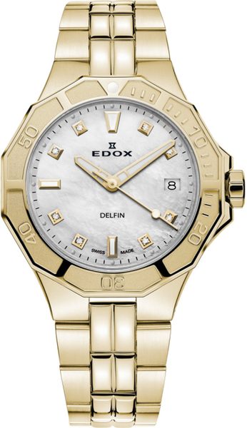 EDOX Sport Delfin Diver Date Lady 53020-37JM-NADD + 5 let záruka, pojištění a dárek ZDARMA