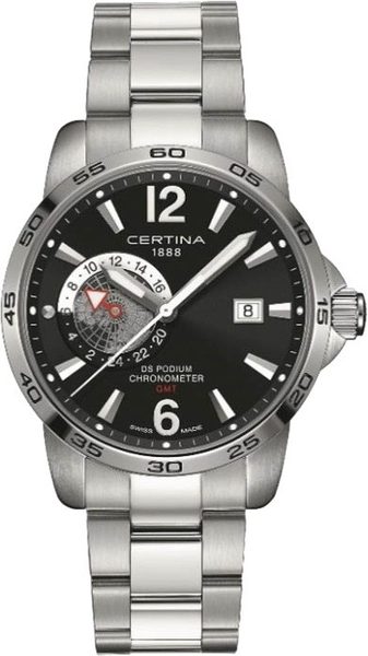 Certina DS Podium GMT C034.455.11.057.00 + 5 let záruka, pojištění a dárek ZDARMA