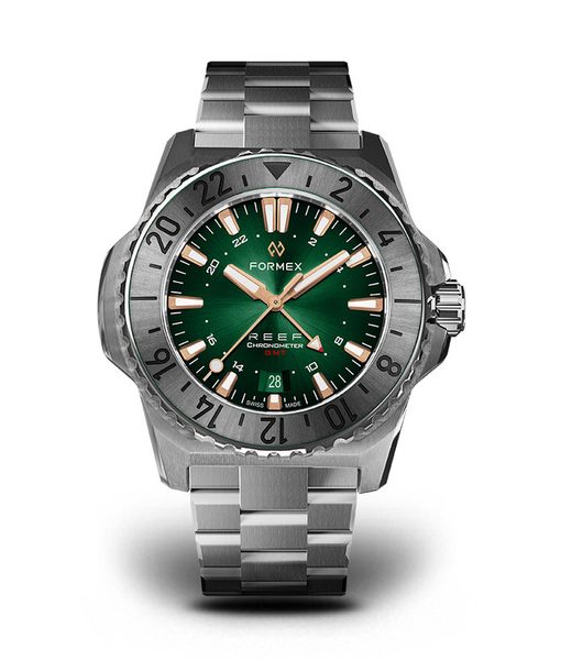 Formex Reef GMT Automatic Chronometer Green Dial with Rose Gold