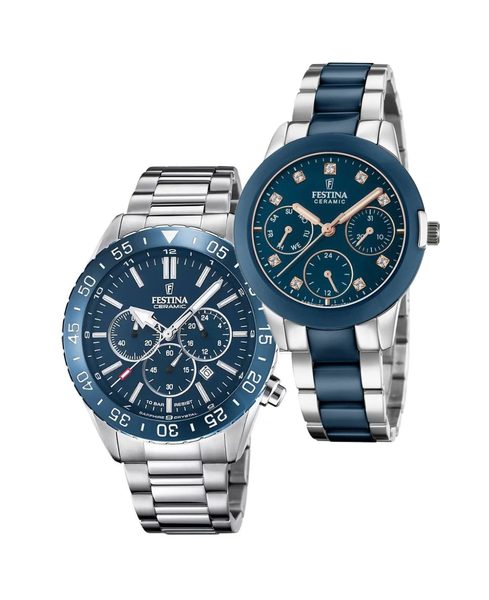 Levně SET Festina Ceramic 20575/2 a 20497/2 + 5 let záruka, pojištění a dárek ZDARMA