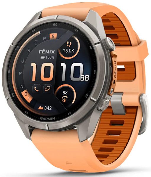 Garmin Fenix® 9 Pro inReach - 43 mm, Titanium Shell Pink / Autumn Orange 010-04335-01 + 5 let záruka a dárek ZDARMA