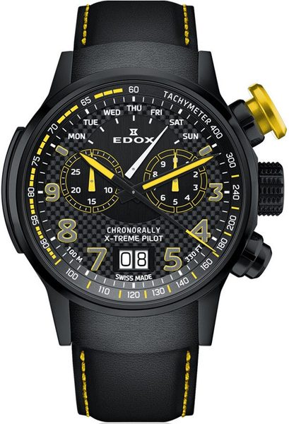 EDOX Chronorally Quartz Chronograph 38001-TINNJ-NJ3