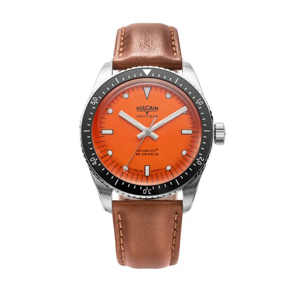 Vulcain Skindiver Nautique Orange - Rubber